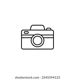 Photo camera icon set. Vector illustration.