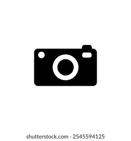 Photo camera icon set. Vector illustration.
