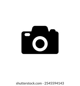 Photo camera icon set. Vector illustration.