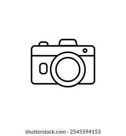 Photo camera icon set. Vector illustration.