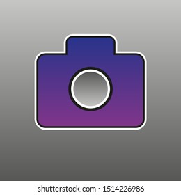 Photo or camera icon. Camera for shooting.