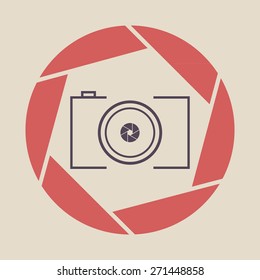 photo camera icon shutter
