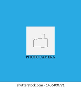 photo camera icon sign signifier vector