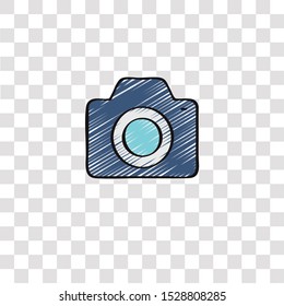 photo camera icon sign and symbol. photo camera color icon for website design and mobile app development. Simple Element from ui development collection for mobile concept and web apps icon.