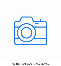 vetor de sinal de ícone de câmera de foto