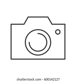 Photo Camera Icon or Snapshot Sign Isolated. Digital Photography Logo for Web, Design, Advertising, Printing