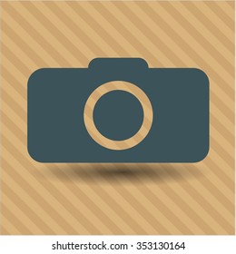Photo camera icon or symbol