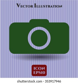 Photo camera icon or symbol