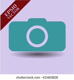 Icono o símbolo de la cámara fotográfica