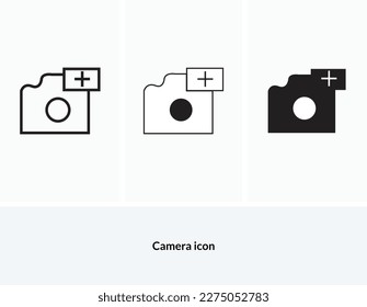 Icono de cámara fotográfica vector de símbolo.