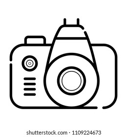 Photo camera icon vector