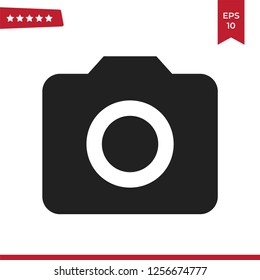 Photo Camera icon vector