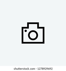 photo camera icon vector