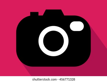 photo camera icon vector