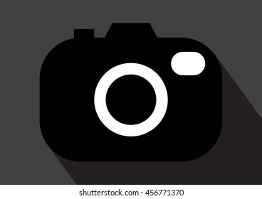 photo camera icon vector