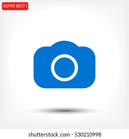 photo camera. icon. Vector
