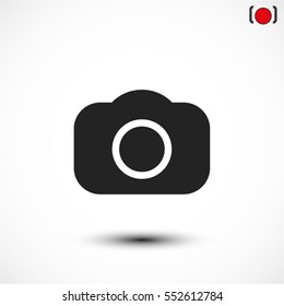 photo camera. icon. Vector