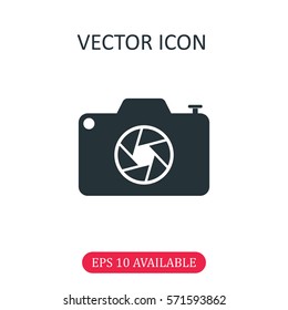 Photo camera icon vector