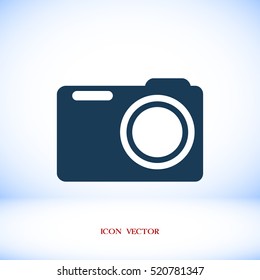 photo camera icon, vector best flat icon, EPS