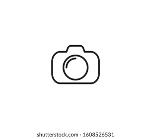 photo camera icon vector design element logo template