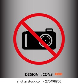 photo camera. icon. vector design