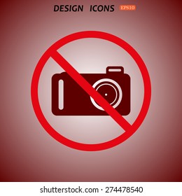 photo camera. icon. vector design