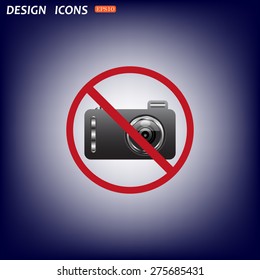 photo camera. icon. vector design