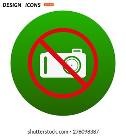 photo camera. icon. vector design