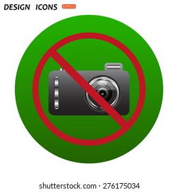 photo camera. icon. vector design