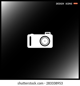 photo camera. icon. vector design
