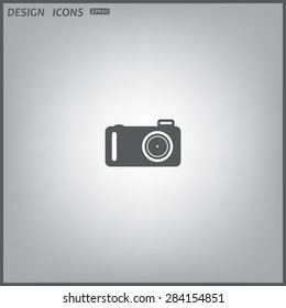 photo camera. icon. vector design