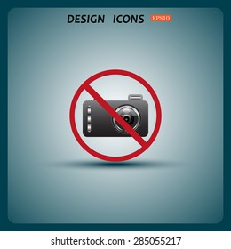 photo camera. icon. vector design
