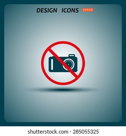 photo camera. icon. vector design