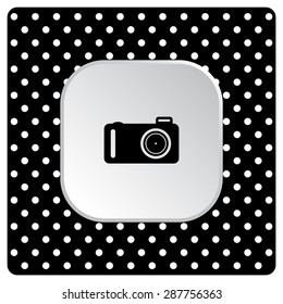 photo camera. icon. vector design