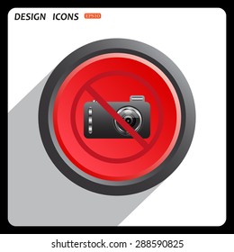 photo camera. icon. vector design