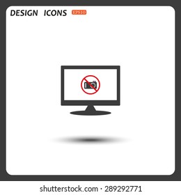 photo camera. icon. vector design
