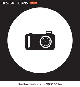photo camera. icon. vector design