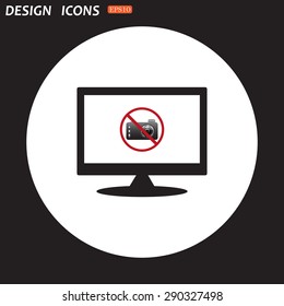 photo camera. icon. vector design