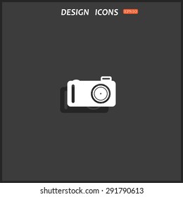 photo camera. icon. vector design