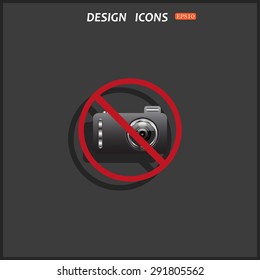 photo camera. icon. vector design
