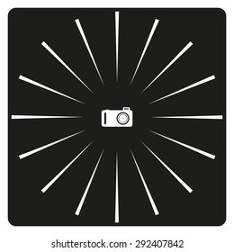 photo camera. icon. vector design