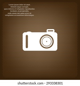 photo camera. icon. vector design