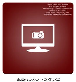 photo camera. icon. vector design
