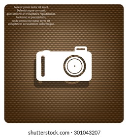 photo camera. icon. vector design