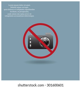 photo camera. icon. vector design