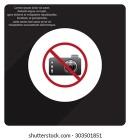 photo camera. icon. vector design