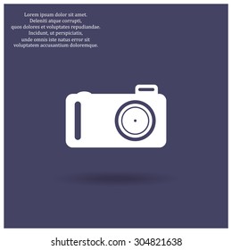 photo camera. icon. vector design