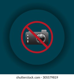 photo camera. icon. vector design