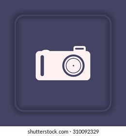 photo camera. icon. vector design