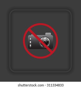 photo camera. icon. vector design